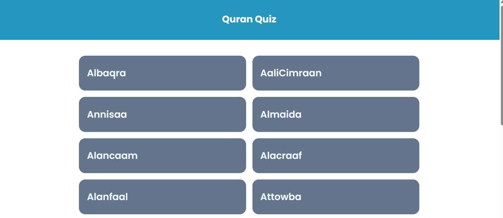 Quran Quiz